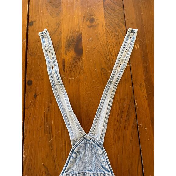 Old Navy Girls Medium Overall Denim Dress Adjustable Straps Light Wash Pockets - Picture 8 of 13